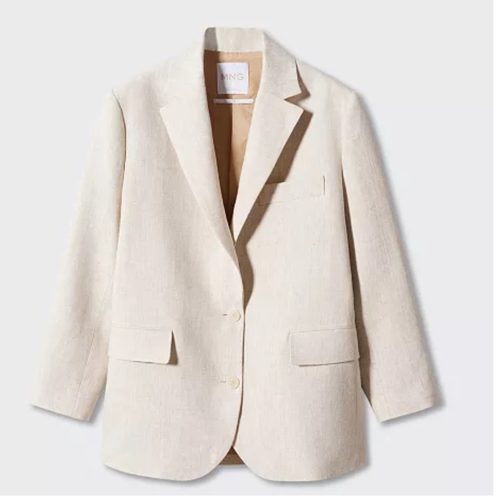 Mango Women's Beige Blazer